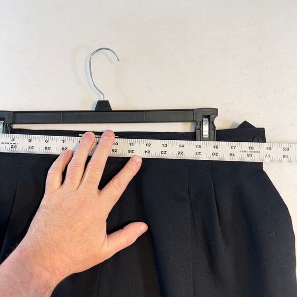 Focus 2000 by Charles Glueck Wool Pant Woman's 16W Black Lined Side Zip & Button - Picture 12 of 14